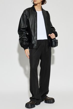 Casablanca Ribbed Logo Top, Mens, White