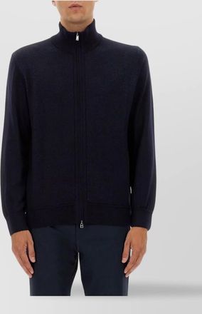HUGO BOSS ribbed high collar sweater