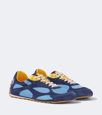 Bottega Veneta Orbit Flash suede-trimmed sneakers