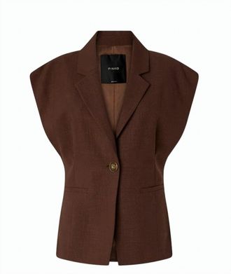 Pinko Floella Stretch Panama Sleeveless Jacket