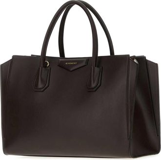 Givenchy Minimalist Leather Tote Bag - Brown