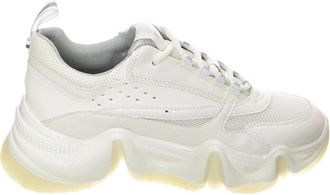 Steve Madden City Soul Sneaker - Dames - Sneakers - Wit - 35 1/2 EU - Leer - Schoenen
