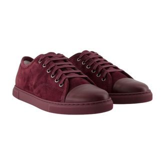 Lanvin Womens Dbb1 Sneakers Burgundy Calfskin