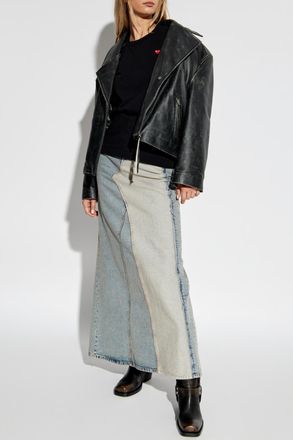 Comme Des Gar&ccedil;ons Comme Des Gar&ccedil;ons Play T-shirt With Logo Patch, Womens, Black