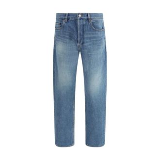 Saint Laurent Slim Fit Jeans, male, Blue, W30, Classic Mick Jeans with Straight-Leg