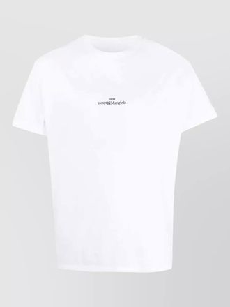 Maison Margiela cotton logo crewneck short sleeve t-shirt