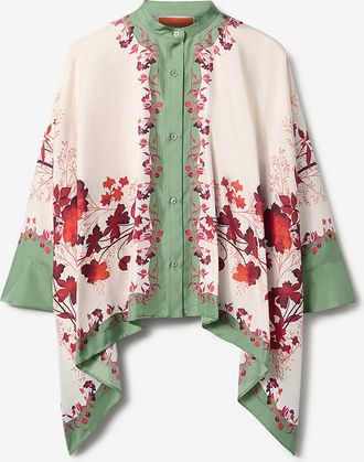 La DoubleJ Seidentwillhemd Foulard Woodland Plac&eacute;e