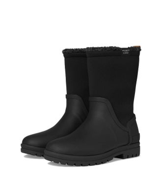 L.L.Bean L. L.Bean Rugged Winter Wellie Boots Womens Black Round Toe Mid-Calf ZOGG3577