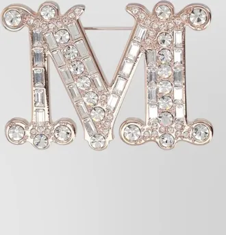 Max Mara crystal-embellished brooch
