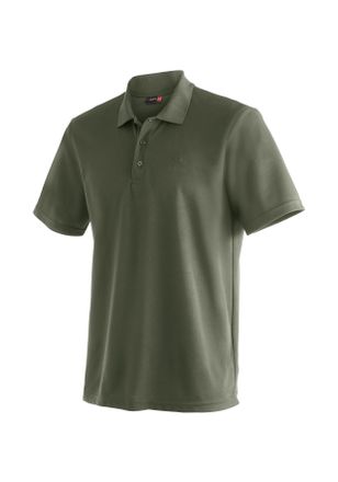 Maier Sports Funktionsshirt MAIER SPORTS Ulrich, Herren, Gr. 4XL, gr&uuml;n (moosgr&uuml;n), 100% Polyester, Rundhals, Shirts Funktionsshirt, Herren Poloshirt, kurzarm Freiz