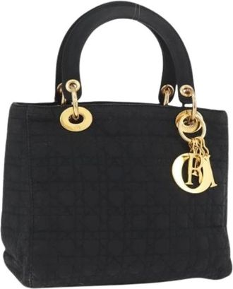 Dior Pre-owned Handbags, female, Black, Size: ONE SIZE Pre-owned Vintage Hand Bag