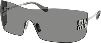 Miu Miu MU B53S Zonnebril - Dames - Accessoires - Grijs - Maat: 44 MM Polyamide