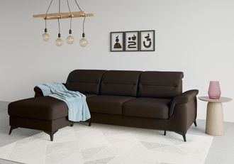Sit&more Ecksofa »Sinatra L-Form« mit Recamiere, optional mit Kopfteilverstellung und Armteilfunktion