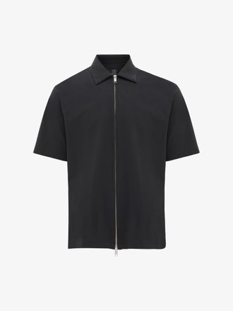 Genti Relaxed Fit shirt | Zwart