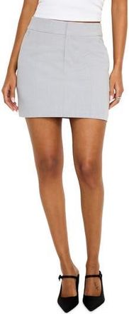 Good American Suiting Miniskirt in Heather Grey001 at Nordstrom Rack, Size 10
