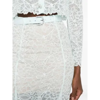 Self Portrait Lace Skirt - Blue