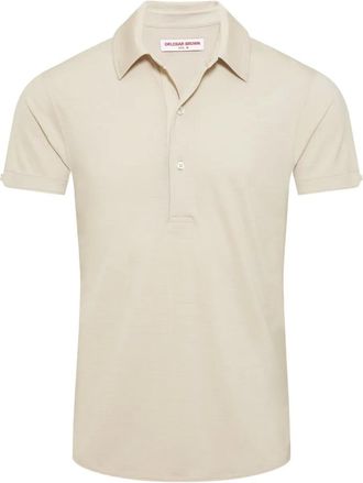 Orlebar Brown Polo Sebastian in lana merino - Toni neutri