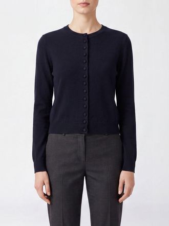 Lisa Yang Slim Fit Pure Cashmere Crewneck Cardigan