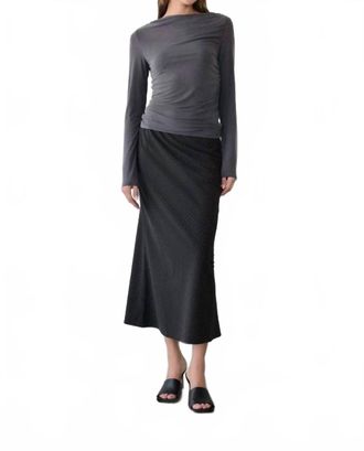 All : Row Ginny A-Line Bias Skirt In Black