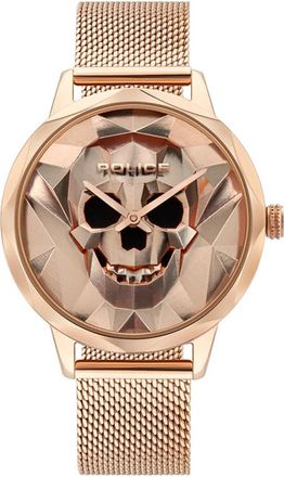 Police Anjar Roestvrijstalen Armbandhorloge - Heren - Horloges - Roze - ONE Size - Accessoires