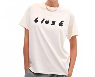 Clare Vivier Cotton Linen Blase Original Tee In Cream