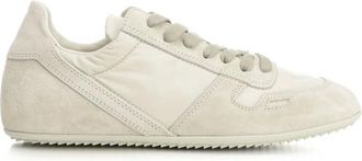 Rick Owens Schoenen, Dames, Wit, 40 EU, Leer, Minimal Sneaks