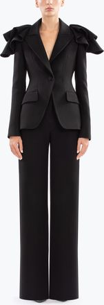 Saiid Kobeisy Ruffled Tailored Jacket
