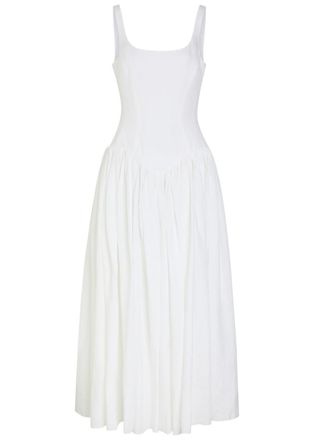 Gabriela Hearst Naia Linen Maxi Dress - White - 42 (UK10 / S)