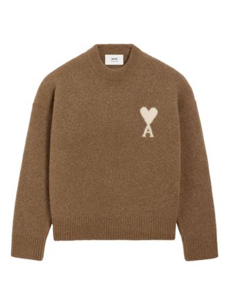 Ami Brown Logo Sweater