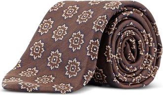 Kiton Cravatta in seta - Marrone