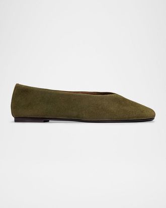 Bernardo Meredith Leather Ballerina Flats