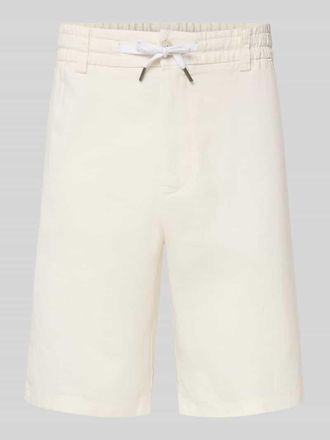 Boss Orange by Hugo Boss BOSS Orange Tapered Chinoshorts aus Leinen-Mix Modell DS_3S in Offwhite, Gr&ouml;&szlig;e 30