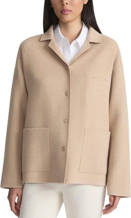 Lafayette 148 New York Wing Collar Chore Jacket