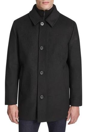 Kenneth Cole Single Button Wool Blend Knit Blazer in Black at Nordstrom Rack, Size Large