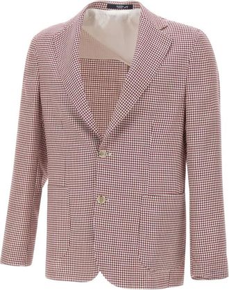 Barba Easy J Mono Blazer - Heren - Blazers - Rood - 3XL - Wol - Jassen