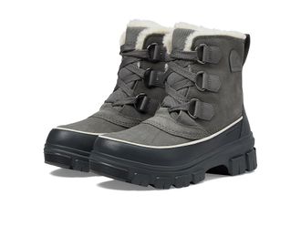Sorel Tivolitm V Waterproof Womens Snow Shoes Quarry/Grill : 7.5 B - Medium, Canvas/Leather/Rubber