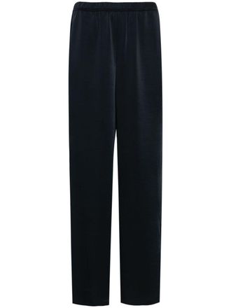 Vince straight-leg satin trousers - Blue