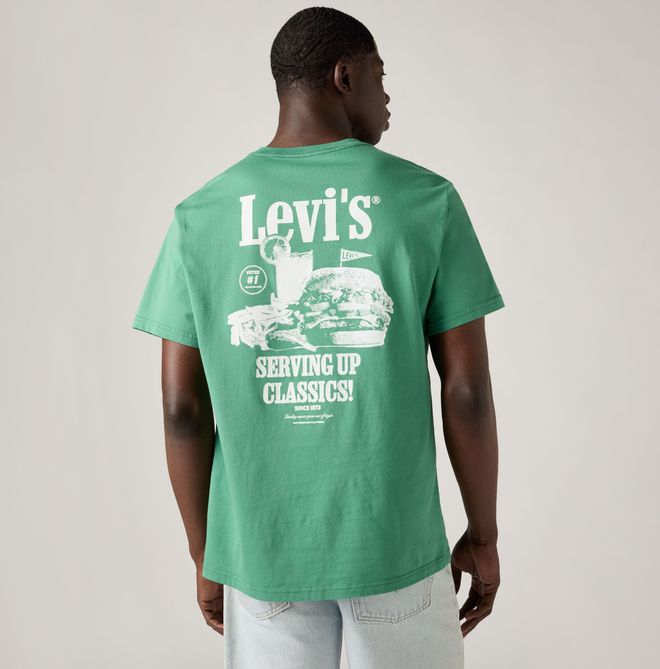 Relaxed Fit Graphic Tee - Mens - 2XL - Green