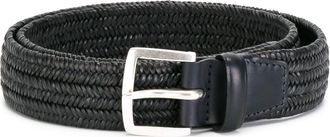 Orciani woven buckle belt - men - Calf Leather - 100 - Blue