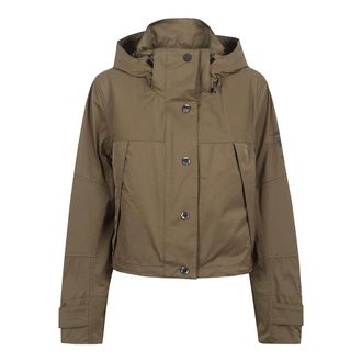 Burberry Light Jackets, female, Beige, Size: M Hooded Jacket