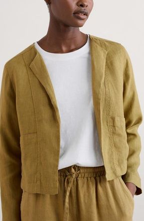 Seasalt Cornwall Country Lane Linen Jacket in Pear at Nordstrom, Size 16 Us