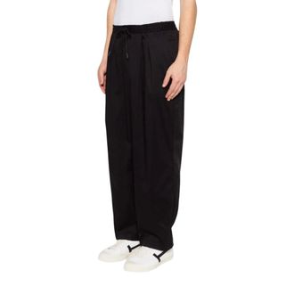 Pantaloni Torino Straight Trousers, male, Black, Size: XL Drawstring Straight Trousers
