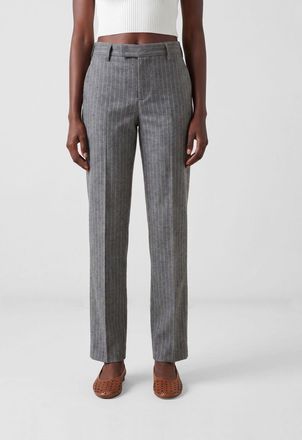 Pantaloni Torino Pantaloni sartoriali in lino e cotone a righe
