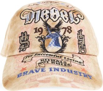 Diesel C-Ritual Cap - Heren - Petten - Beige - S - Katoen - Accessoires