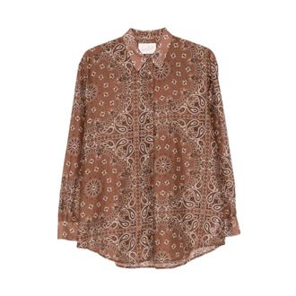 MC2 Saint Barth Shirts, female, Multicolor, Size: S 01354L Silk Voile Bandanna Round 18