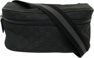 Gucci Pre-owned Cross Body Bags, female, Black, Size: ONE SIZE Pre-owned Belt Bag
