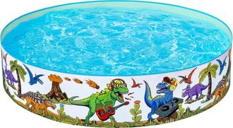 OEM Piscina Redonda Elevada Con Forma De Dinosaurio, 1,83 M X 38 Cm