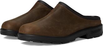 Blundstone 2421 Clog Mens Antique Brown Waxed Leather Slip On ZOGG3671
