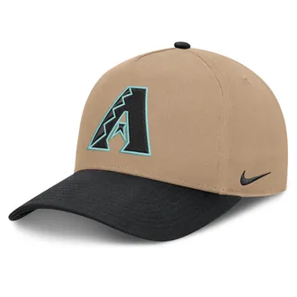 Nike Arizona Diamondbacks Rise Nike Mens MLB A-Frame Trucker Adjustable Hat in Brown | NB1D0A3UDQS-TZD