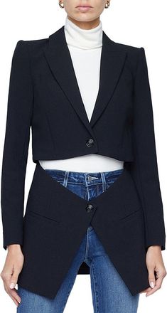 L'agence Lagence Cora Detachable Bottom Blazer